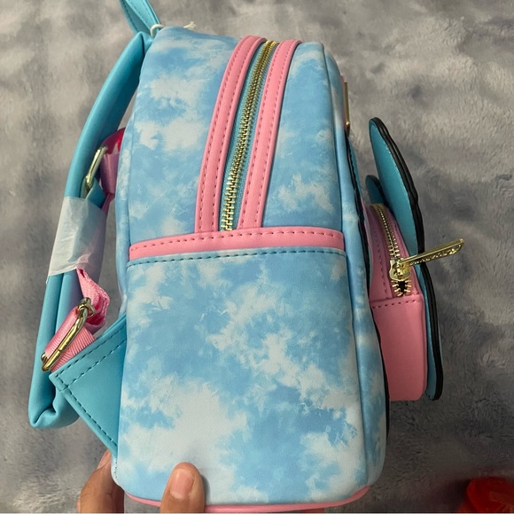 Loungefly Mickey Disney Eats Macaron Backpack, Ears, & Tumbler Bundle Set NWT - Picture 9 of 12